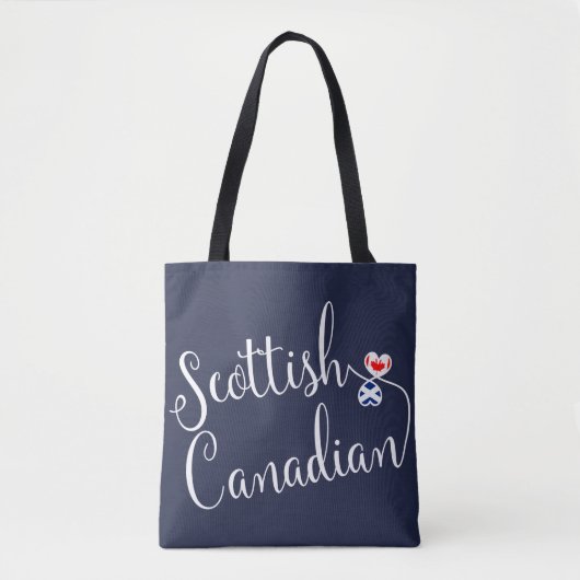 Scottish Canadian Entwins Hearts Grocery Sac (Devant)