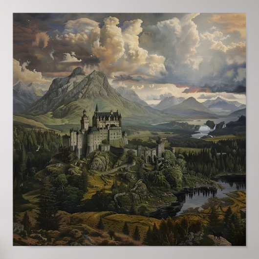 Scottish Castle Poster (Voorkant)