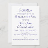 Scottish, Celtic Engagement Party Kaart (Achterkant)