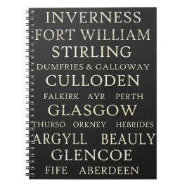 Scottish Cities notebook Notitieboek