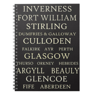 Scottish Cities notebook Notitieboek
