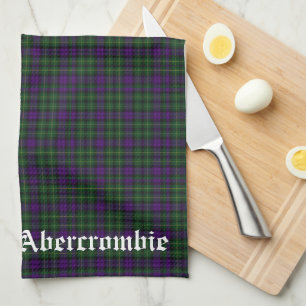 Scottish Clan Abercrombie Crest & Tartan Theedoek