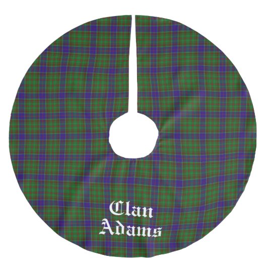 Scottish Clan Adams Tartan Custom Kerstboom Rok (Voorkant)