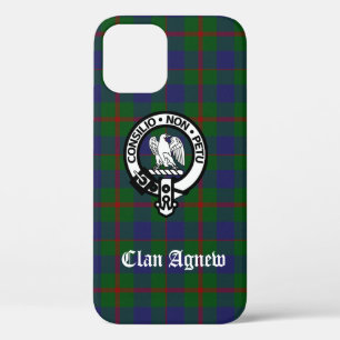 Scottish Clan Agnew Crest & Tartan iPhone 12 Hoesje