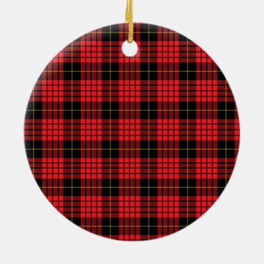 Scottish Clan Aikenhead Tartan en Crest Keramisch Ornament (Achterkant)