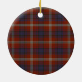 Scottish Clan Ainslie Ancient Tartan en Crest Keramisch Ornament (Achterkant)
