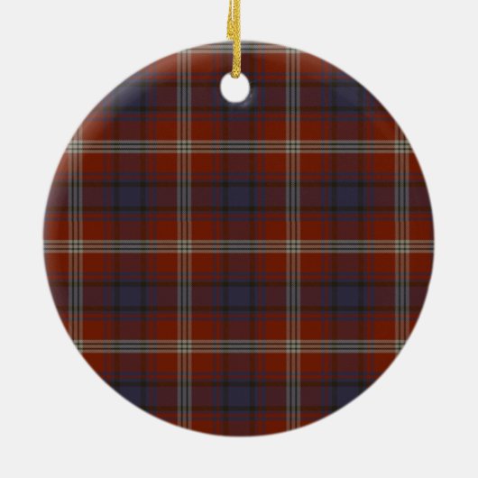 Scottish Clan Ainslie Ancient Tartan en Crest Keramisch Ornament (Achterkant)