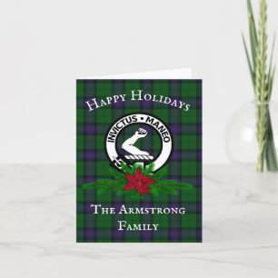 Scottish Clan Armstrong Custom Kerstmis Kaart