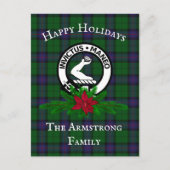 Scottish Clan Armstrong Holiday Briefkaart (Voorkant)