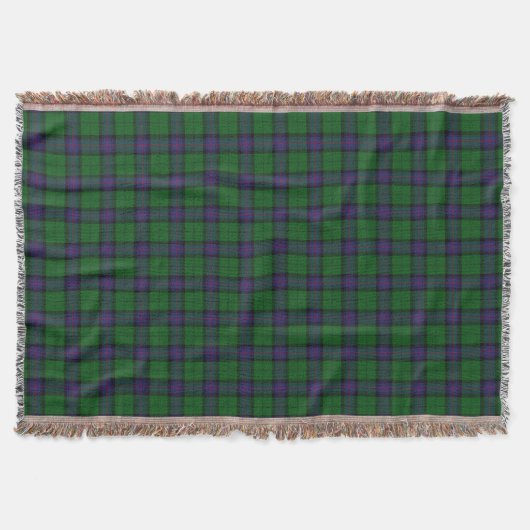Scottish Clan Armstrong Tartan Deken (Voorkant)