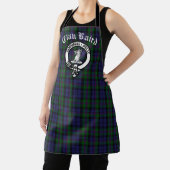 Scottish Clan Baird Crest Tartan Schort (Insitu)