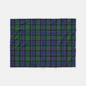 Scottish Clan Baird Tartan Pset Fleece Deken (Voorkant (Horizontaal))