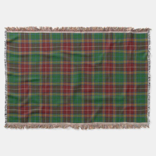 Scottish Clan Baxter Tartan Deken (Voorkant)