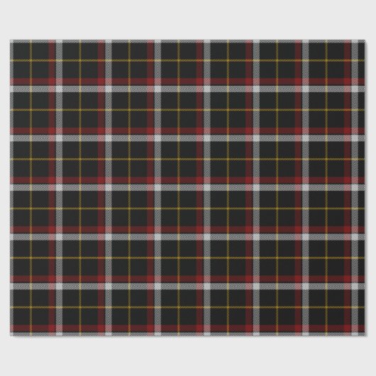 Scottish Clan Black Tartan Pset Cadeaupapier (Vlak)
