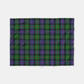 Scottish Clan Blair Tartan Pset Fleece Deken (Voorkant (Horizontaal))