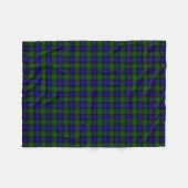 Scottish Clan Bonner Tartan Pset Fleece Deken (Voorkant (Horizontaal))