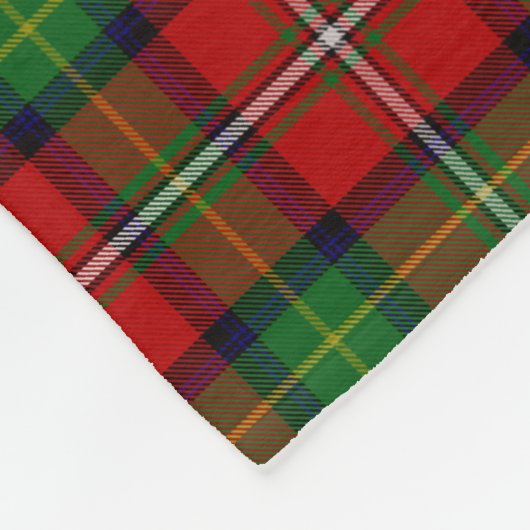 Scottish Clan Boyd Tartan Pset Fleece Deken (Hoek)