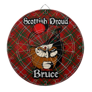 Scottish Clan Bruce Tartan Dartboard Dartbord