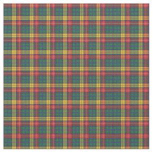Scottish Clan Buchanan Pset Red Green Yellow Stof