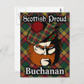 Scottish Clan Buchanan Tartan Briefkaart (Voorkant / Achterkant)