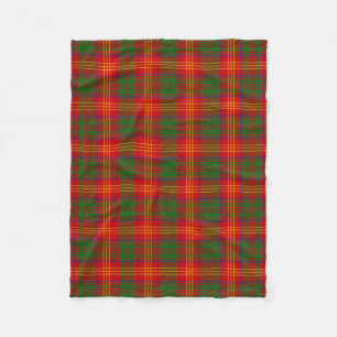 Scottish Clan Burns Tartan Pset Fleece Deken