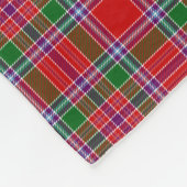 Scottish Clan Burrell Tartan Pset Fleece Deken (Hoek)