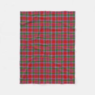 Scottish Clan Burrell Tartan Pset Fleece Deken