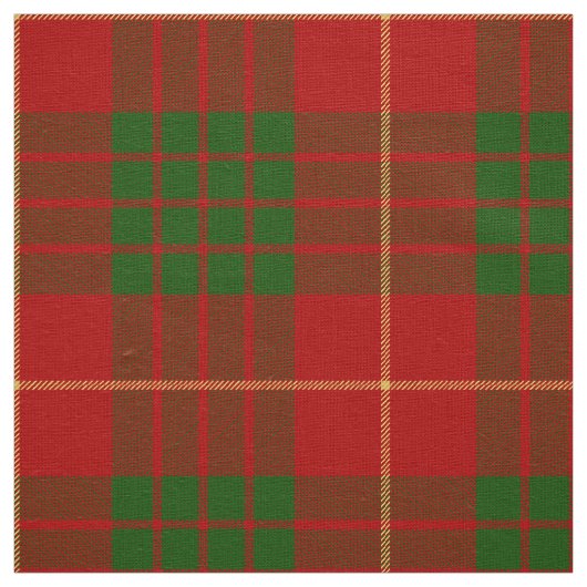 Scottish Clan Cameron Tartan Pset Stof (Swatch)
