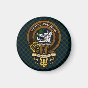Scottish Clan Campbell Badge en Crest Magneet