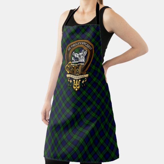 Scottish Clan Campbell Badge en Crest Schort (Insitu)