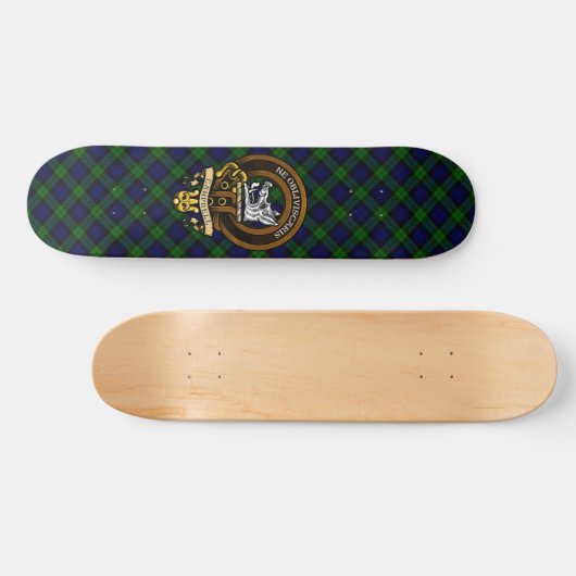 Scottish Clan Campbell Badge en Crest Skateboard (Horizontaal)