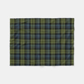Scottish Clan Campbell Tartan Pset Fleece Deken (Voorkant (Horizontaal))