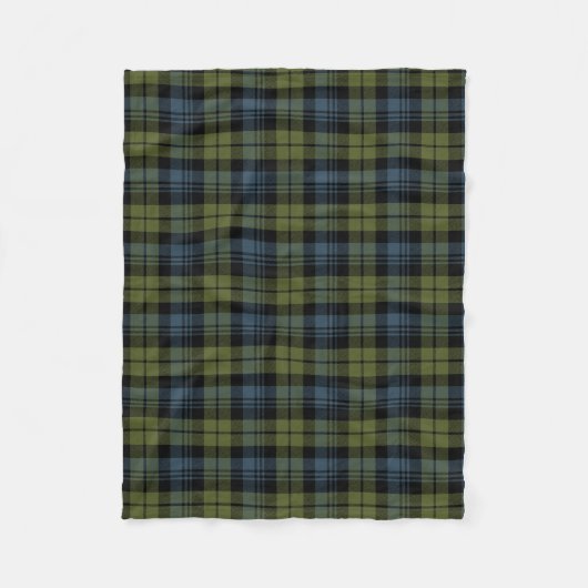 Scottish Clan Campbell Tartan Pset Fleece Deken (Voorkant)