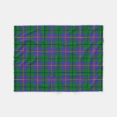 Scottish Clan Carmichael Tartan Pset Fleece Deken (Voorkant (Horizontaal))