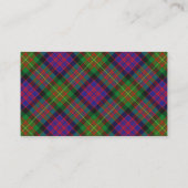 Scottish Clan Carnegie Tartan Pset Visitekaartje (Achterkant)