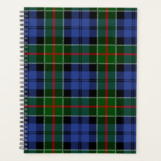 Scottish Clan Colquhoun Tartan Pset Planner (Voorkant)