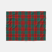 Scottish Clan Cook Tartan Pset Fleece Deken (Voorkant (Horizontaal))