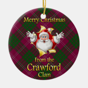 Scottish Clan Crawford kerstornament Keramisch Ornament