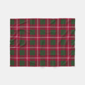 Scottish Clan Crawford Tartan Pset Fleece Deken (Voorkant (Horizontaal))