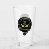 Scottish Clan Crest en Toast Glas (Voorkant)