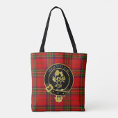 Scottish Clan Crest Roos Thistle Tartan Tote Bag (Achterkant)