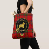 Scottish Clan Crest Scottie Tartan Draagtas (Dichtbij)
