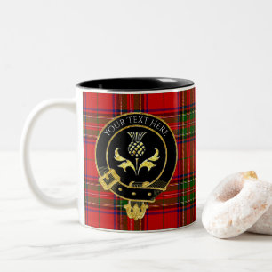 Scottish Clan Crest Thistle Tweekleurige Koffiemok