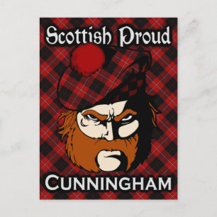Scottish Clan Cunningham Tartan Briefkaart