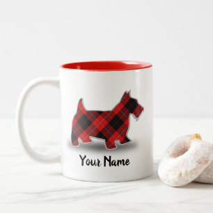 Scottish Clan Cunningham Tartan Scottish Terrier Tweekleurige Koffiemok