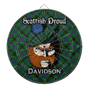 Scottish Clan Davidson Tartan Dartboard Dartbord