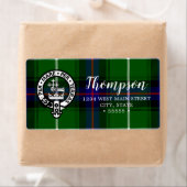 Scottish Clan Donald Tartan en Crest Etiket (Insitu)