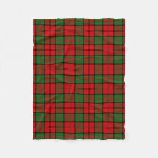 Scottish Clan Dunbar Tartan Pset Fleece Deken (Voorkant)