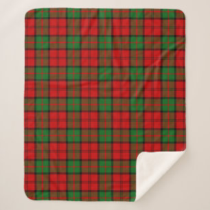 Scottish Clan Dunbar Tartan Pset Sherpa Deken
