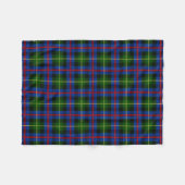 Scottish Clan Farquharson Tartan Pset Fleece Deken (Voorkant (Horizontaal))